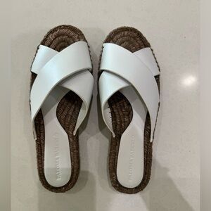 PALOMA BARCELO white platform sandals size 38